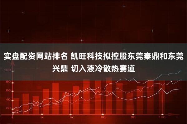 实盘配资网站排名 凯旺科技拟控股东莞秦鼎和东莞兴鼎 切入液冷散热赛道